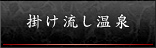 掛け流し温泉